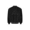 Adidas Solid Color Sports Casual Fleece Warm Loose Fleece Jacket Men’s Black