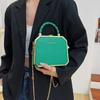 Fashion Designer Metal Square Bag Ladies Small Cell Phone Chain One Shoulder Crossbody Purse Box Evening Print Classical Solid