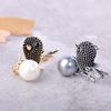 Vintage Bird Shape Brooches Simulated Antique Silver Animal Jewelry Women Girls Party Scarf Suit Pins