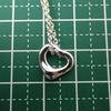 [Used] TIFFANY/Tiffany 925 Open Heart Pendant/Necklace/g464-54