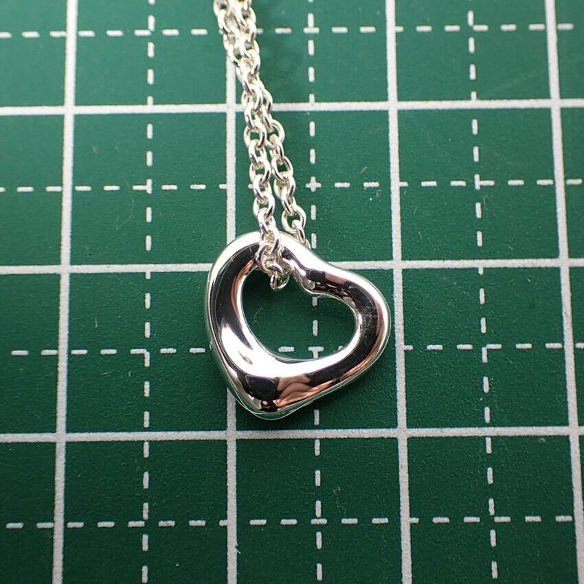 [Used] TIFFANY/Tiffany 925 Open Heart Pendant/Necklace/g464-54
