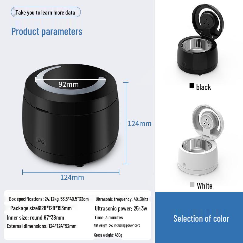 Ultrasonic Denture & Aligner Cleaner Sterilizer: Antibacterial & Invisible Orthodontic Disinfectant