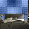 Wallpaper Geometric Pattern Blue and Azure for Living Room and Bedroom 50x1000