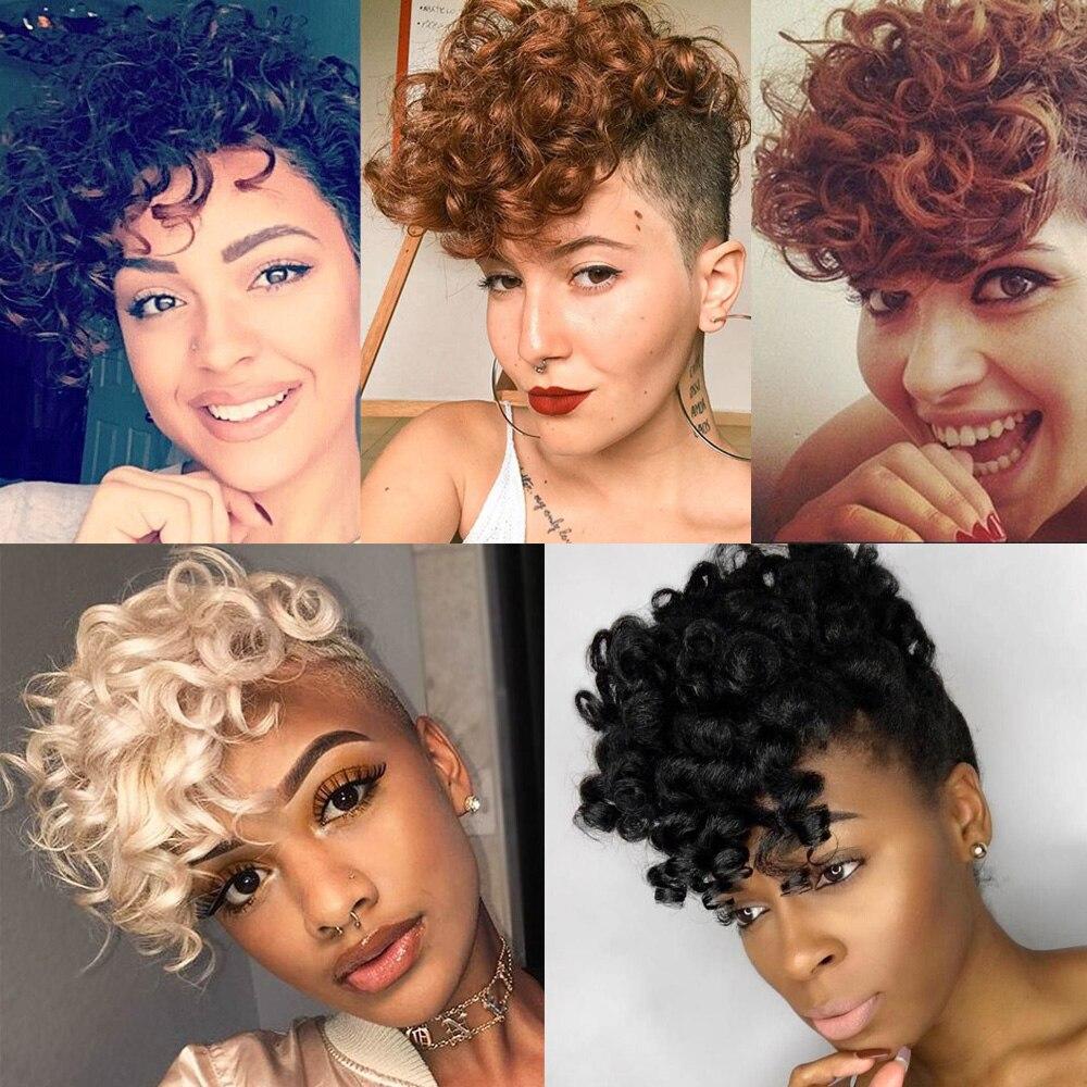 MISS WIG Edge Wig Ladies Synthetic Artificial Short Hairpin Bangs Hair Extension Piece Weird Curly Natural Hair Extension