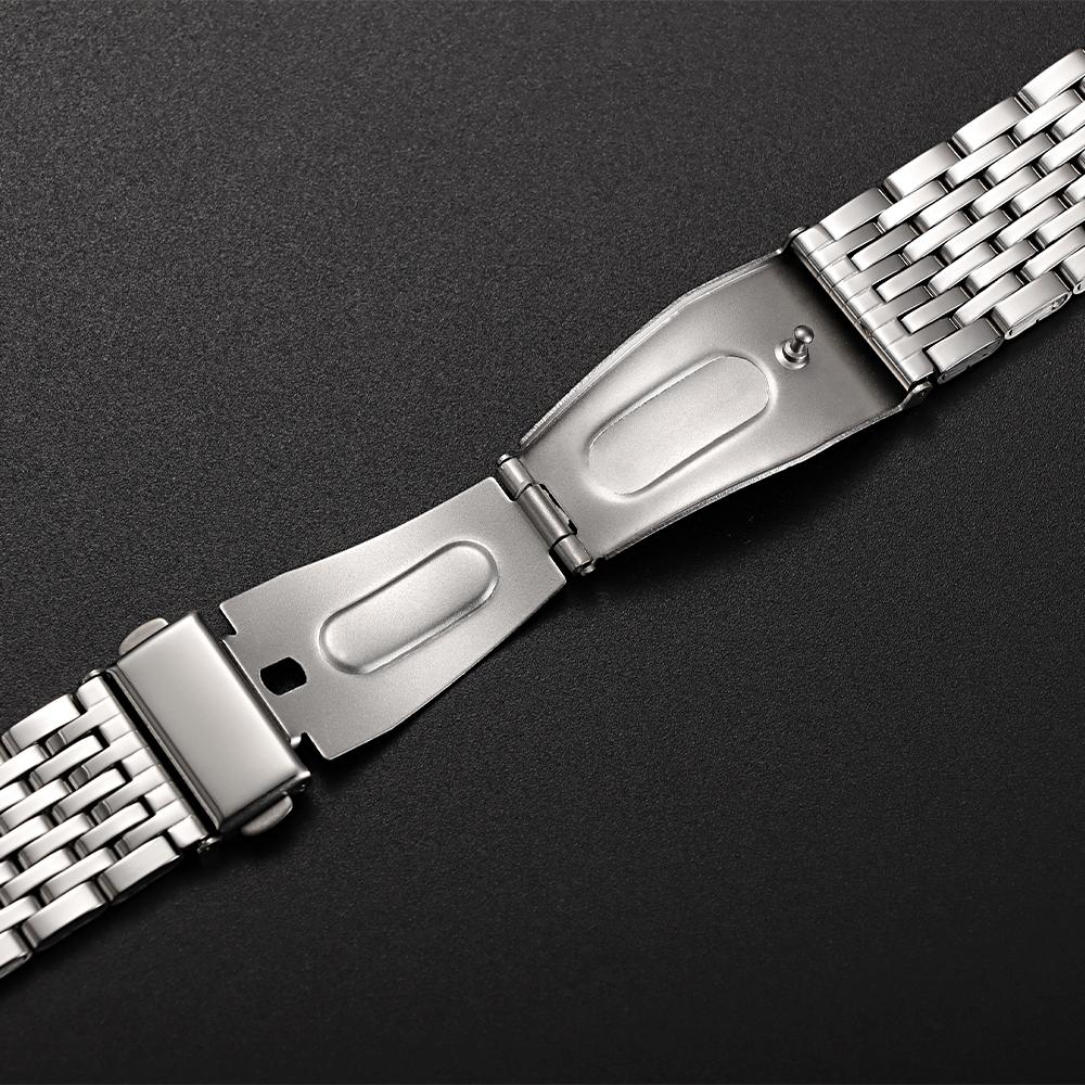 Stainless Steel Watchband Premium Bracelet Straps 18mm 20mm 22mm Universal Metal Watch Band Folding Buckle for Seiko for Rolex