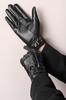 Bageson Leather Warm Fleece Cold Weather Smartphone Knit for and Winter and Autumn Men's Gloves, Lining, Protection, Compatible, Rib, Cycling,