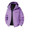 Womens 3-in-1 Waterproof Windproof Hiking Jacket With Removable Fleece Liner Trekking Camping Outdoor Travel