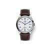 1926 Serie Automatik Mechanisches Uhrwerk Datumsanzeige 41mm Weißes Zifferblatt Poliertes Stahlgehäuse Echtes Lederarmband Herrenuhren Schwarz M91650-0010