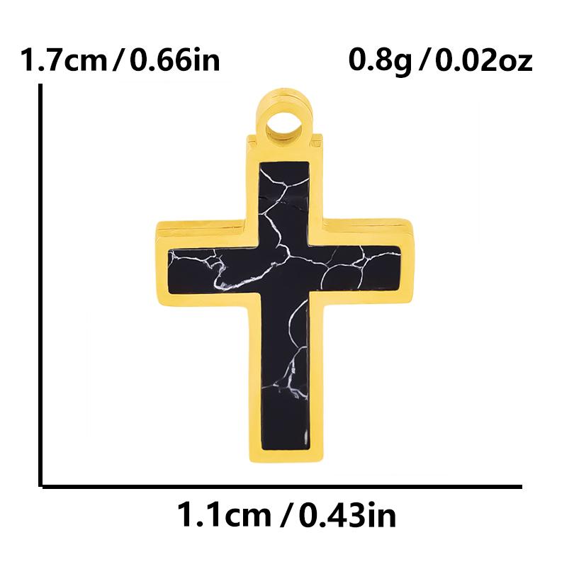 New Mixed Natural Shells Stainless Steel Cross Pendants For Jewelry Making Supplies Summer Charms In Bulk DIY Earrings Bracelets