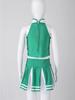 Kids Cheerleading Outfit 2Pcs Girls Dance Cheerleading Stage Performance Costumes Sleeveless Tops with Skirt