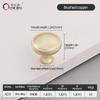 Oukali New Release Modern French Furniture Cabinet Handle Kitchen Drawer Brushed Copper Zinc Pull Handles
