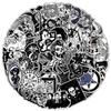 Gothic Graffiti Stickers: 50/100 Sheets for Car, Phone, and Water Cup Décor