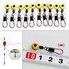 30 Pcs Sea Fishing Space Beans Medium Yellow and Red Bean Connectors Fishing Gear Accessories Outdoor Fishs Articles
