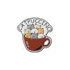 Cartoon Comedy Animation Enamel Pin Cute Cat Crocodile Equali-tea Spread Positivitea Brooch Lapel Badge Jewelry Gift for Friends