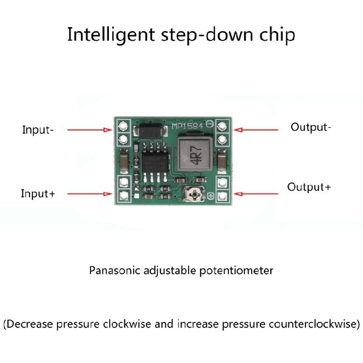 DC-DC Step Down Supply Module MP1584 3A Adjustable Power Step-down Board 24V -3V