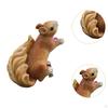 Squirrel Statue Figurine Resin Animal Ornament Garden Accessory Creative Hanging Easy to Install