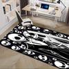 Office Rug Skeletons, Halloween theme 3D Printed Anti-Slip Rug-Machine Washable for Living Room