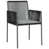 VidaXL Set of 6 Garden Chairs with Cushions, Patio Seats, Balcony Chairs, Patio Furniture Gardening 3187092