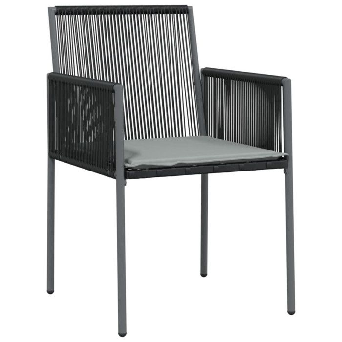 VidaXL Set of 6 Garden Chairs with Cushions, Patio Seats, Balcony Chairs, Patio Furniture Gardening 3187092