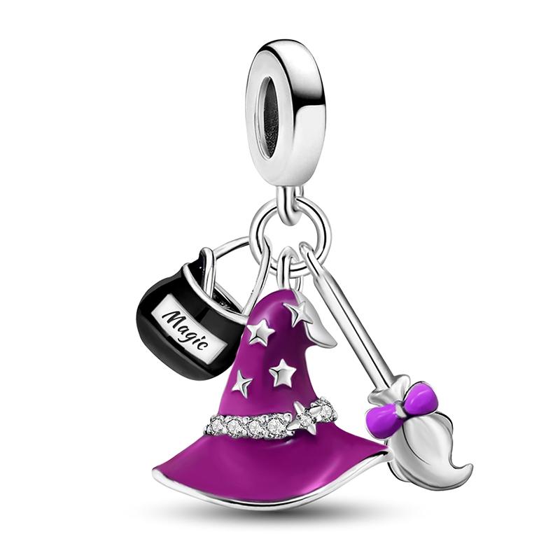 Copper Pumpkin Halloween Dark Phantom Devil Fit Diy Bracelet Necklace Making Gift Of High Quality Fine Jewelry