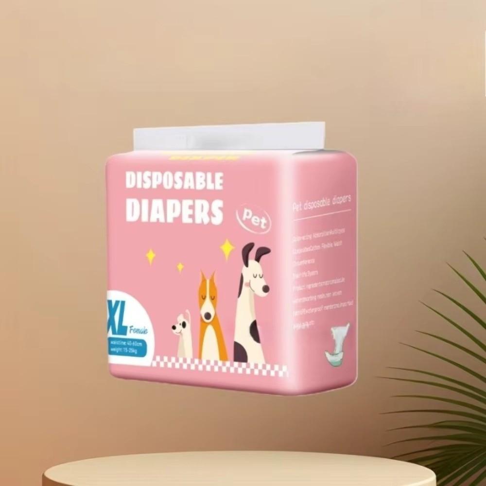 10Pcs/12Pcs New Males Females Dog Diapers Adjustable Safety Pants Disposable Nappies Pants Leakproof Physiological Underwear