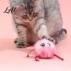 Autonomous Play Cat Supplies Electric Ball Toy Automatic Jumping Plush Ball Interactive Cute Self Rolling with Ribbon Limbs for Indoor Cats Hunting
