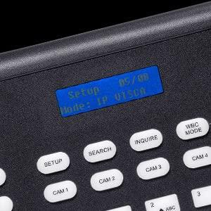 FEELWORLD KBC10 PTZ Camera Controller with Joystick and Keyboard Control, LCD Screen, PoE Supported for Live Streaming Church Meetings