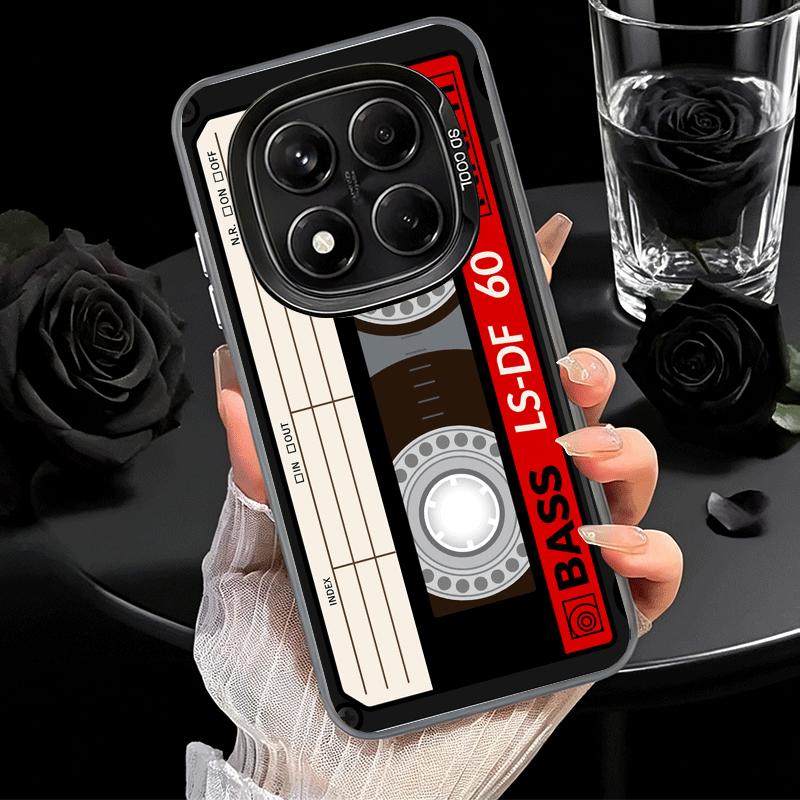 Vintage 90S Cassette Tape Pattern Soft Phone Case for Xiaomi Redmi Note 13 14 15 Pro Plus 12S 12 11S 11 11T 10S 10 Shockproof Co
