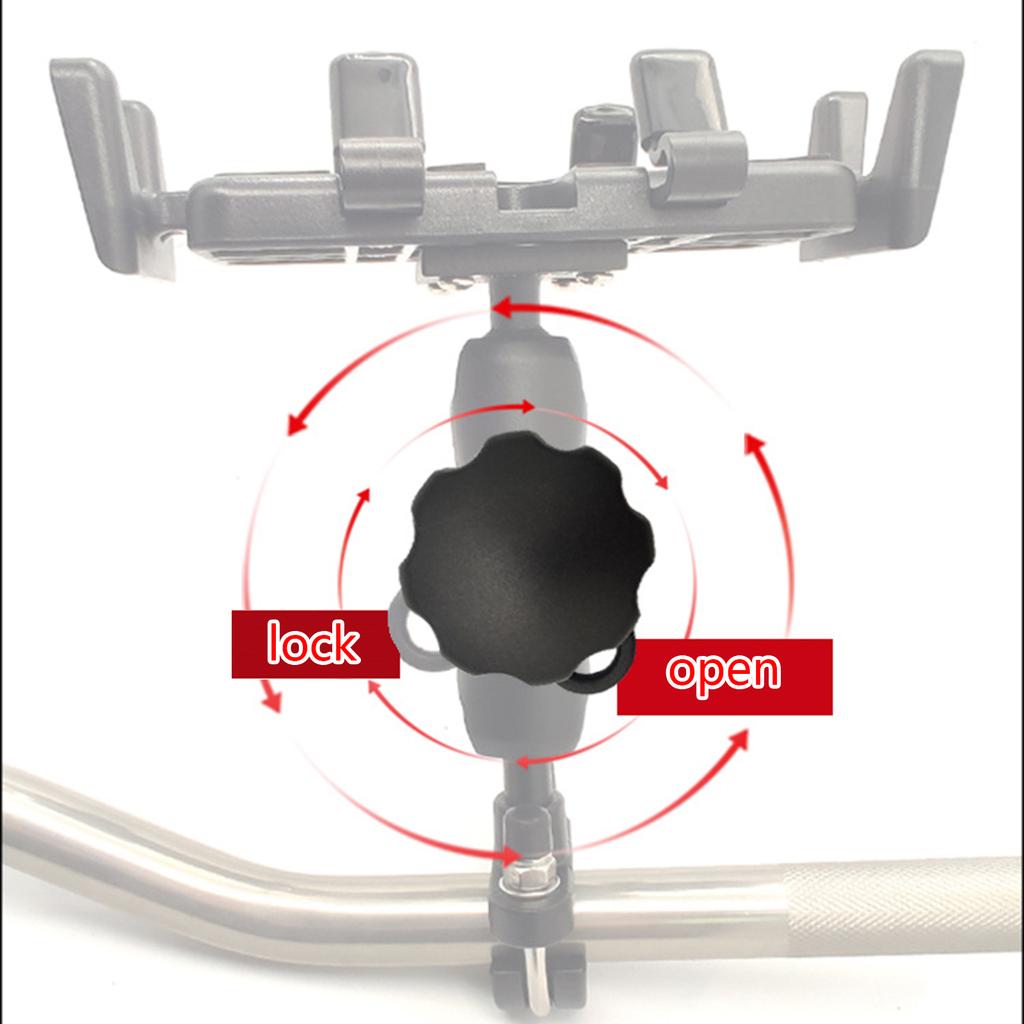 Durability RAM Mount Composite 15cm Double Socket Arm for 1-Inch Ball Base Wear-Resistant Motorcycle RAM Mount Base