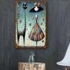 Wall Hanging Metal Sign Decorative Art 20x30cm