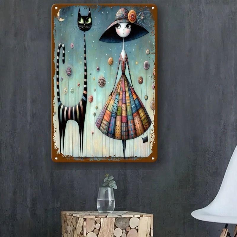 Wall Hanging Metal Sign Decorative Art 20x30cm