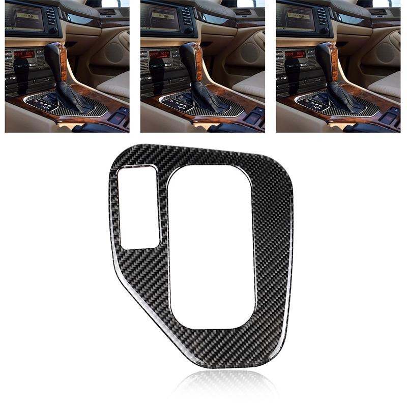 Fibră de carbon autovehicul de control centru schimbător panou cadru capac ornamente autocolant accesorii de decorare pentru BMW M5 E39 Seria 5