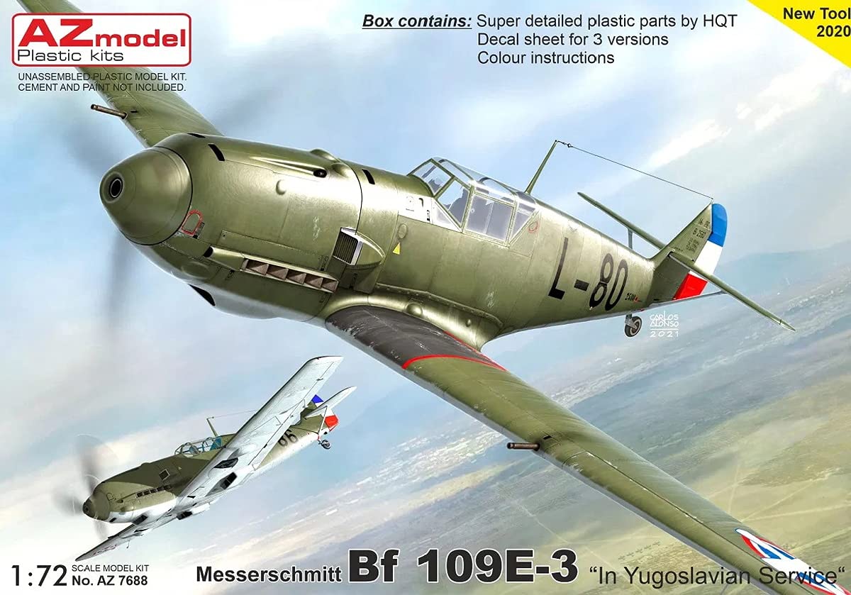 

AZ Model Yugoslav Air Force Messerschmitt Plastic Model AZM7688 1/72 Bf109E-3