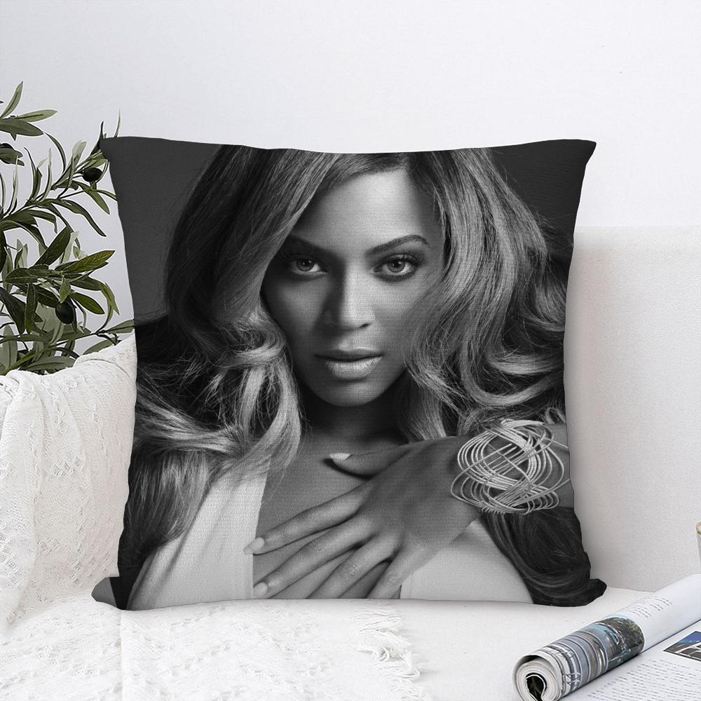 B-Beyonce Singer Pillow Case Plush Fabric Soft Pillowcase Double Sided Print Sofa Cushion Cover Throw Pillow Cover