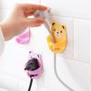 4Pcs Plastic Power Plug Holder Wear-Resistant Hug Bear Hook Excellent Bear Plug Bracket  Bathroom