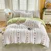 Small Fresh Pure Cotton Brushed Four-piece Set Thickened Washed Cotton Sheets and Quilt Covers Dormitory Three-piece Bedding Set