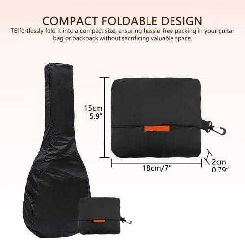 Musiin Acoustic Guitar Bag Rain Cover - Waterproof Protection, Lightweight and Foldable Design