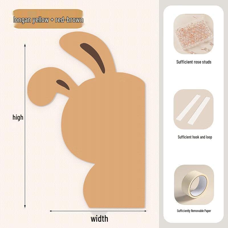 

HANDUNYOU Cute Rabbit Felt Photo Display Board