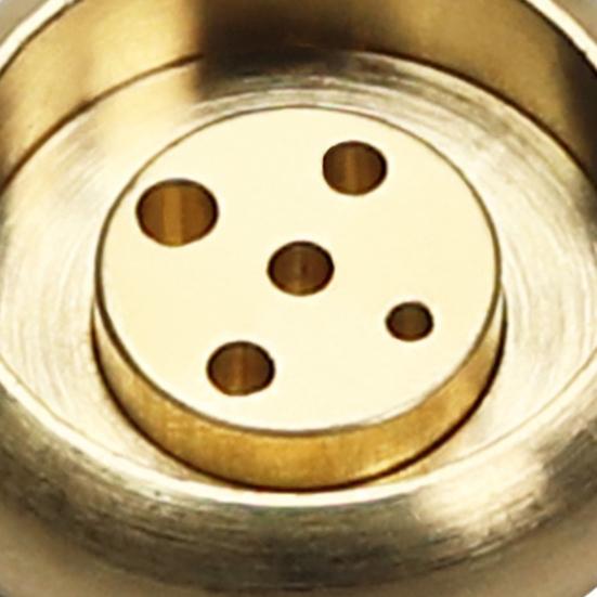 Weihrauchbrenner, gebürstete 5-Loch-Oberfläche, Anti-Oxidation, kompakter, abnehmbarer Messing-Stäbchenhalter für Zuhause