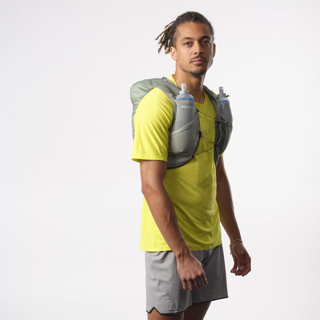 SALOMON Hydration Vest Rucksack Backpack ACTIVE SKIN 8 SET (Laurel Wreath/Lily Pad/ALOE WASH L)