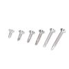 130PCS Flat Head Cross Screw Stainless Steel M4.8 Rust Proof Self Drilling Screws for Fiberglass