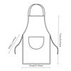 Home Kitchen Cooking Apron Waterproof And Oil-Proof Unisex Adult Workwear Stylish And Simple Suitable For Bars Cafes Etc
