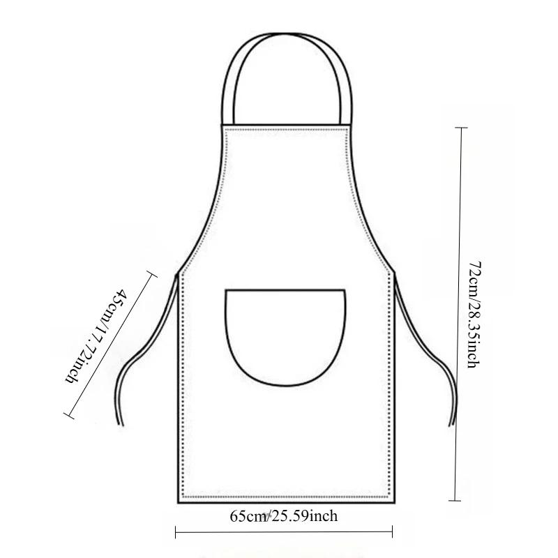 Home Kitchen Cooking Apron Waterproof And Oil-Proof Unisex Adult Workwear Stylish And Simple Suitable For Bars Cafes Etc