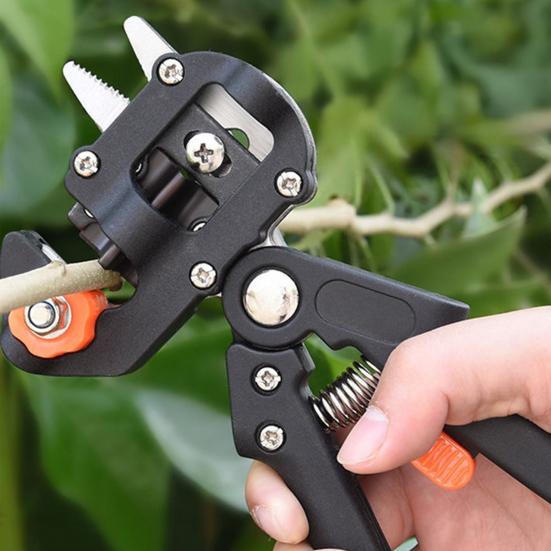 Plant Grafting Scissor Professional 2-in-1 Gardening Graft Tool Heavy Duty Pruning Shears for Trimming Flowers Fruit Trees Shrubs