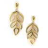 Les Trésors De Lily [K6648] - 'Choreography' Gold Earrings - 37x17 Mm