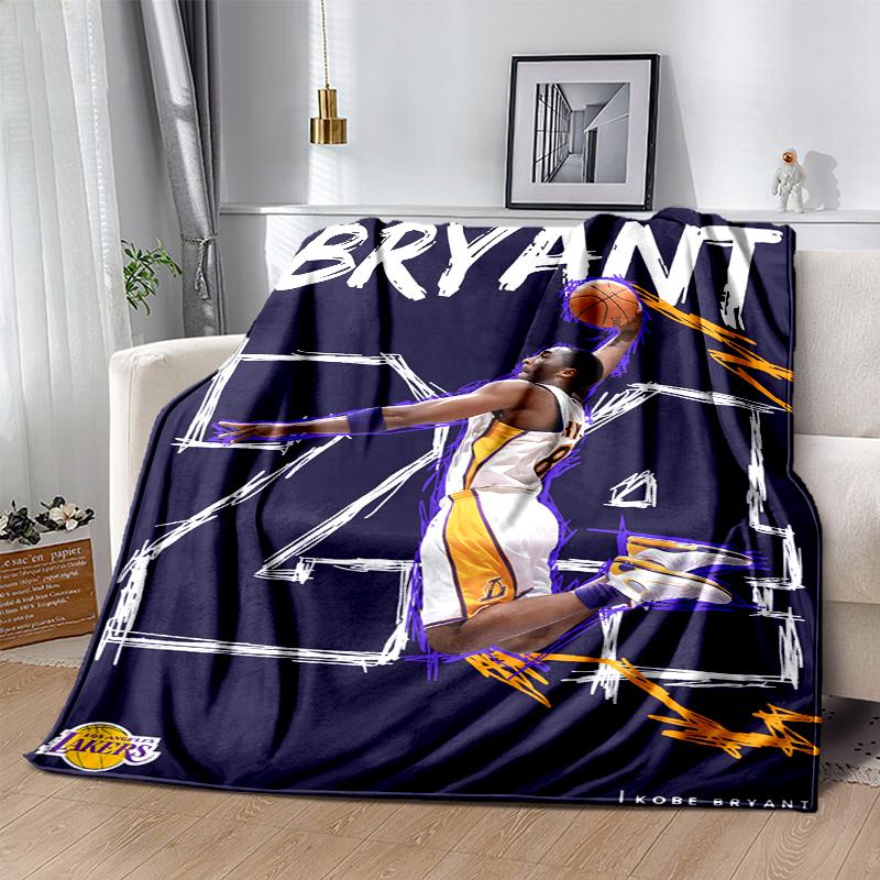 Great Basketball Player Flannel Blanket Soft All-Season Throw, Design for Camping, Car Travel, Hiking Sofa, Bed, Office Perfect Gift for Parties