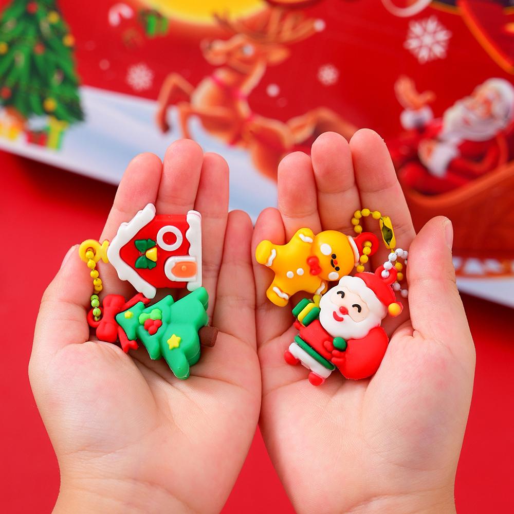 Vánoční adventní kalendář Dárky Krabička s pokladem Dekorace Dárky Figurka Věci pro DIY Vánoční kalendář Dárek