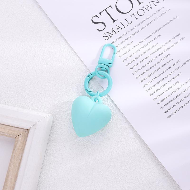 Summer Dopamine Candy Color Resin Love Keychain Pendant, Bag Accessories Pendant Creative Versatile