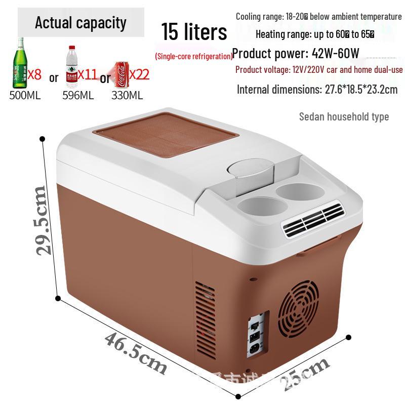 

Somite 15л Портативний автомобільний холодильник, 12В/24В, Компактний холодильник для вантажівок та дому