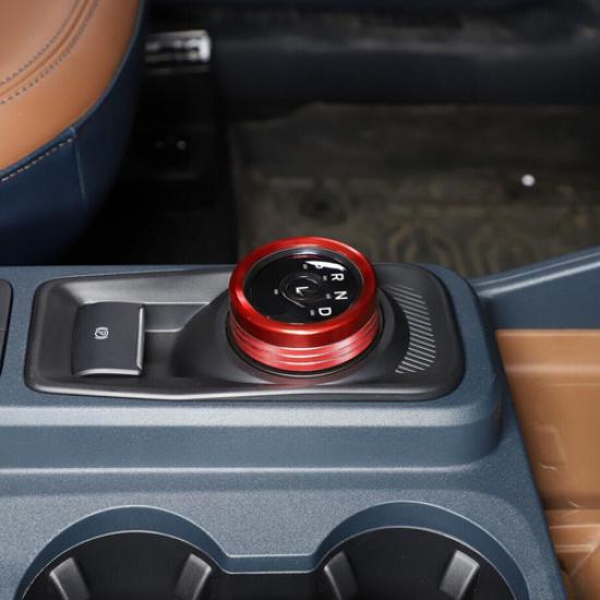 Car Gear Shift Switch Knob Trim Ring For Ford Maverick -2025 Accessories Red